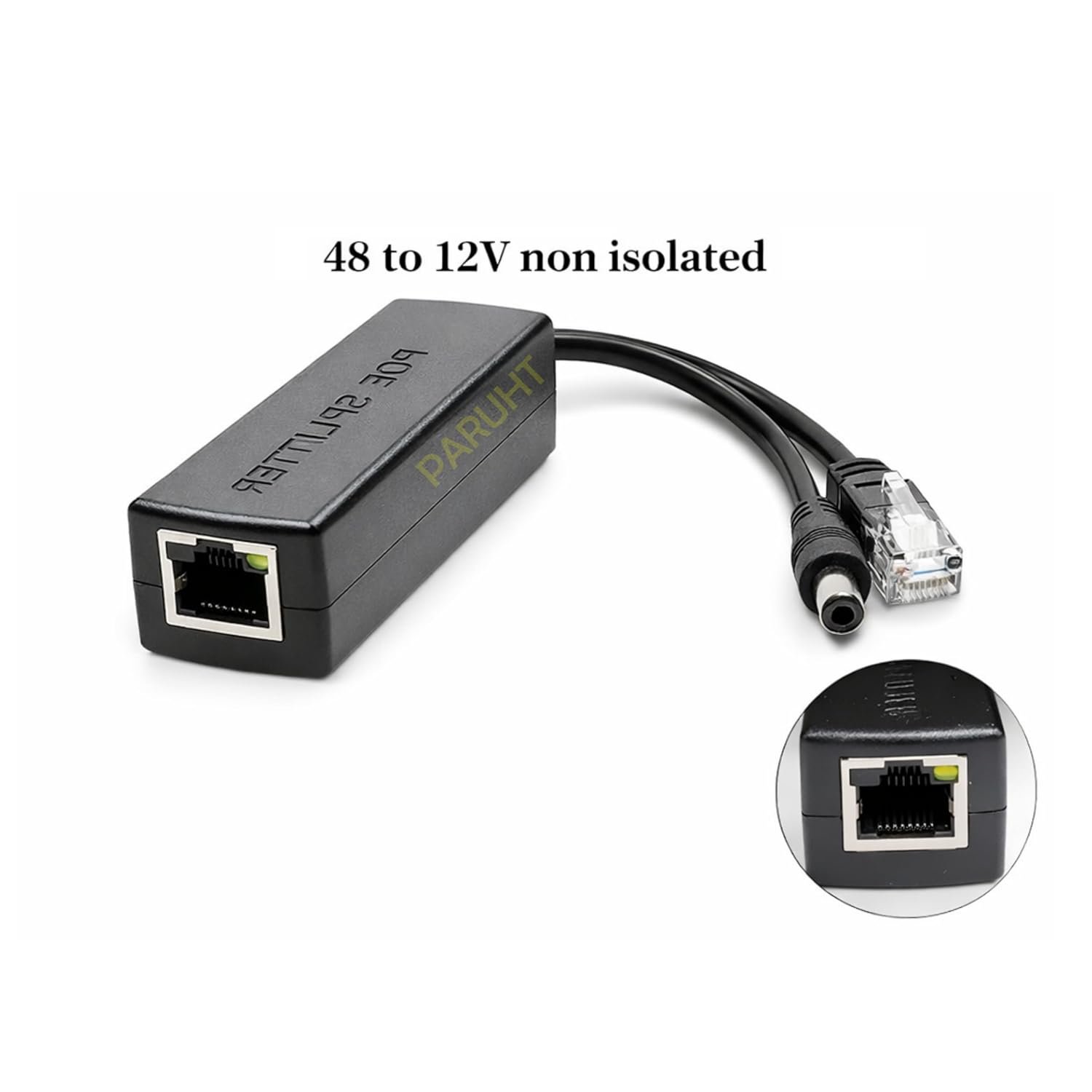 Muvofs PoE Splitter Active Power Over Ethernet 48V to 12V for POE Devices, Switches, IP Camera, IP Phone - Image 5